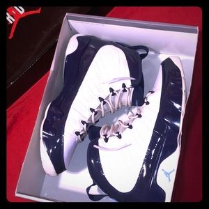 Im selling my Jordan 9’s pearl blue size 11.5